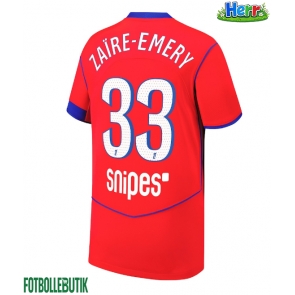 Paris Saint-Germain Warren Zaire-Emery #33 Tredje Tröja 2025-26 Kortärmad